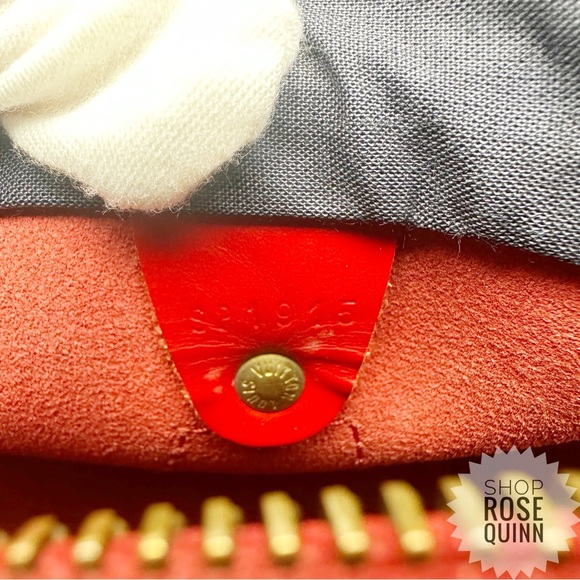 LOUIS VUITTON | Red Epi Leather Speedy 30 Vintage (SP1915) - Picture 10 of 10